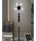 Hot Selling 16inch Solar Charging Floor-Standing Vertical Fan with Lighting Indoor and Outdoor Emergency Fan - Image 2