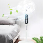 50 hours battery life rechargeable standing electric fan